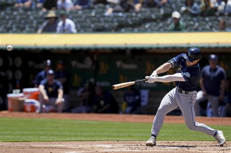 Luke Raley hits go-ahead homer in the 8th, lifts Rays past A’s 4-3 for a series split